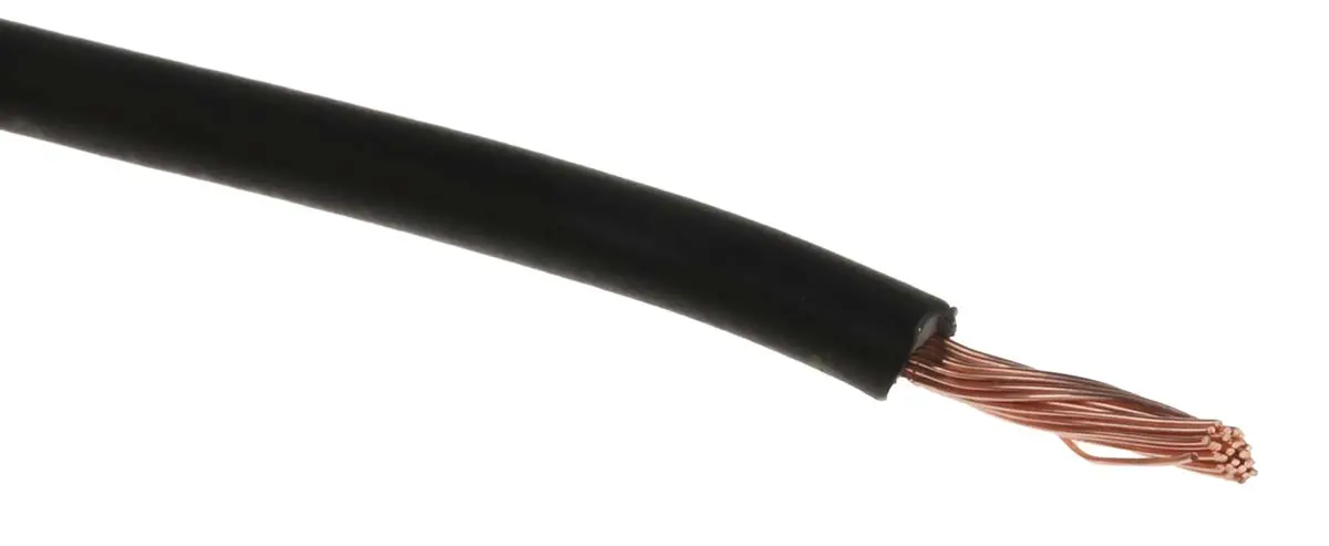 Produktfoto 1 von RS PRO H05Z-K Einzeladerleitung 1mm2, 17 AWG 100m Schwarz Halogenfrei isoliert Ø 2.52mm 32/0.2 mm Litzen 2491B