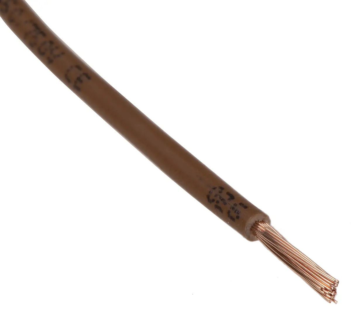 Produktfoto 1 von RS PRO H07Z-K Einzeladerleitung 1.5mm², 15 AWG 100m Braun Halogenfrei isoliert Ø 3mm 30 / 0,25 mm Litzen 2491B