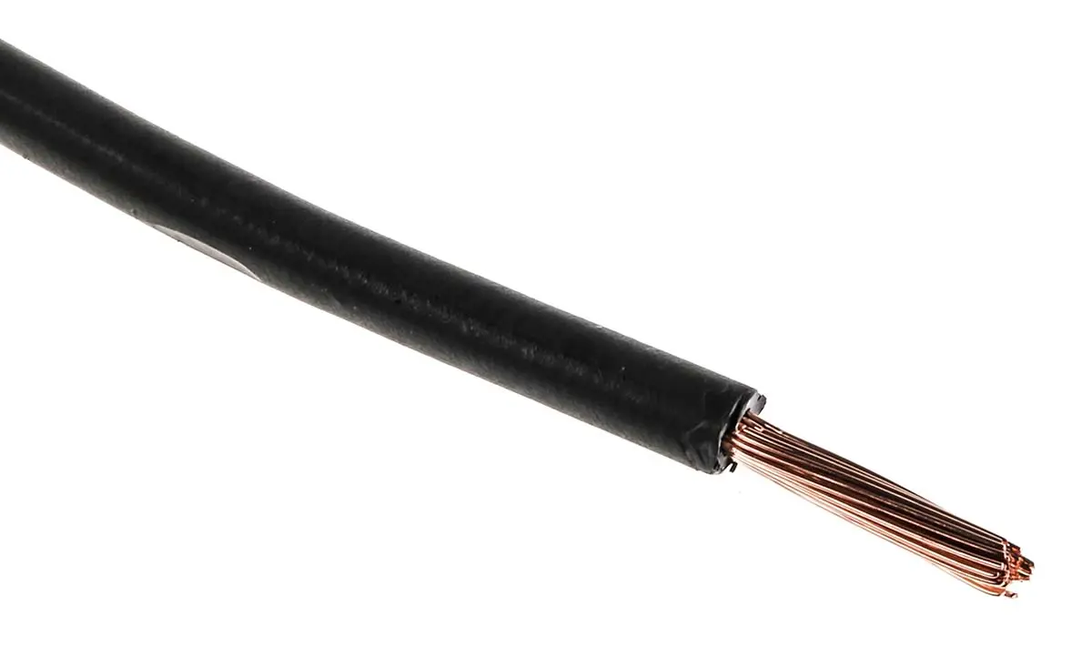 Produktfoto 1 von RS PRO H07Z-K Einzeladerleitung 1.5mm², 15 AWG 100m Schwarz Halogenfrei isoliert Ø 3mm 30 / 0,25 mm Litzen 2491B