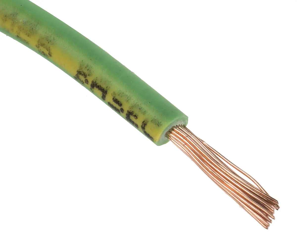 Produktfoto 1 von RS PRO H07Z-K Einzeladerleitung 1.5mm², 15 AWG 100m Grün/Gelb Halogenfrei isoliert Ø 3mm 30 / 0,25 mm Litzen 2491B