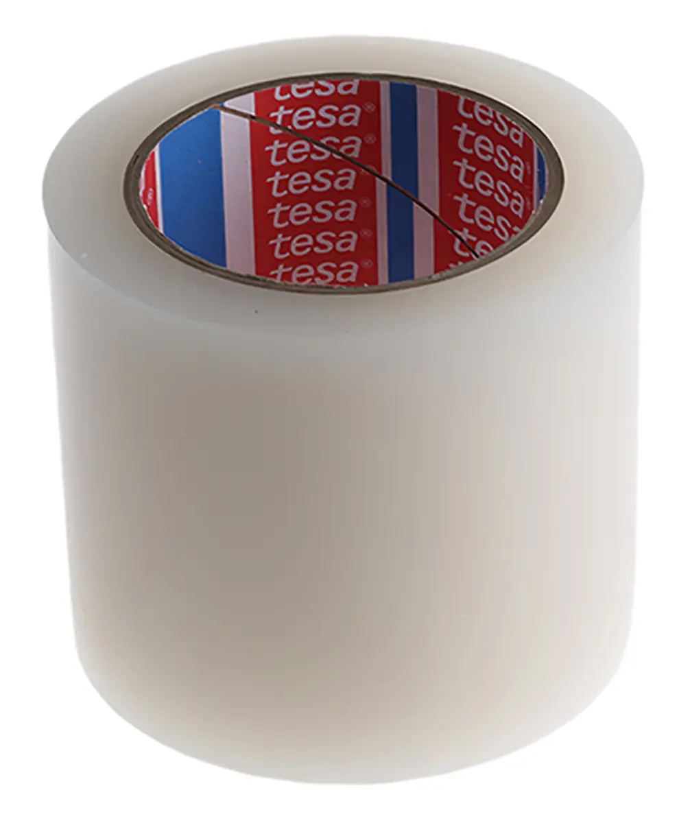 Produktfoto 1 von Tesa Tesa 4668 Transparent Masking Tape 100mm x 33m Polyethylen Abdeckband Klar, Stärke 0.14 mm Acryl-Kleber 100 mm x 33