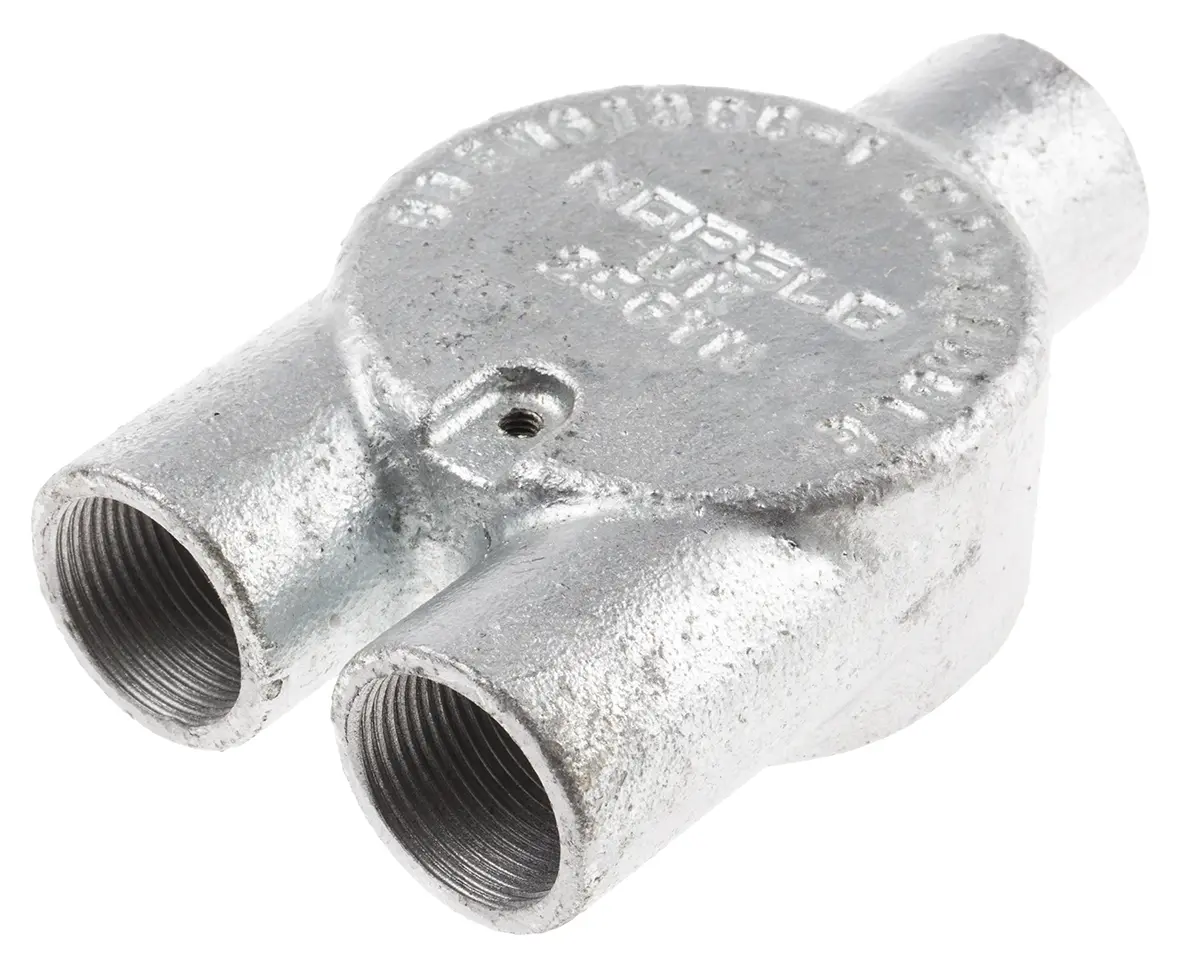 Produktfoto 1 von RS PRO Stahl Kabelrohr Befestigung Kabelrohr M4 25 mm Silber Galvanisiert-Finish