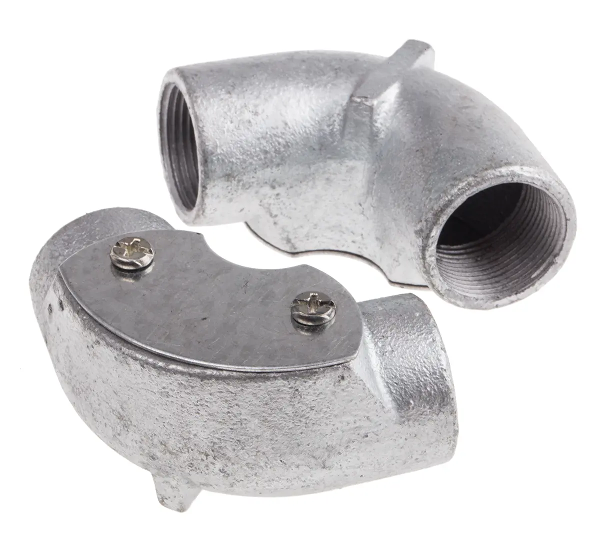 Produktfoto 1 von RS PRO Stahl Kabelrohr Befestigung Kabelrohr 25 mm Silber Galvanisiert-Finish