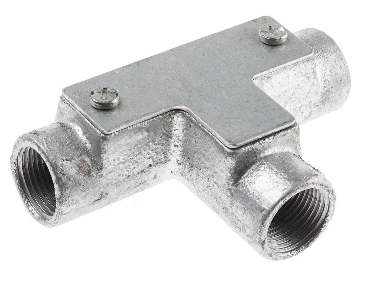 Produktfoto 1 von RS PRO Stahl Kabelrohr Befestigung Kabelrohr 20 mm Silber Galvanisiert-Finish
