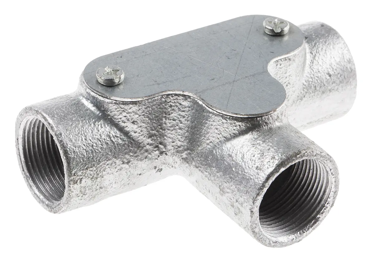 Produktfoto 1 von RS PRO Stahl Kabelrohr Befestigung Kabelrohr 25 mm Silber Galvanisiert-Finish