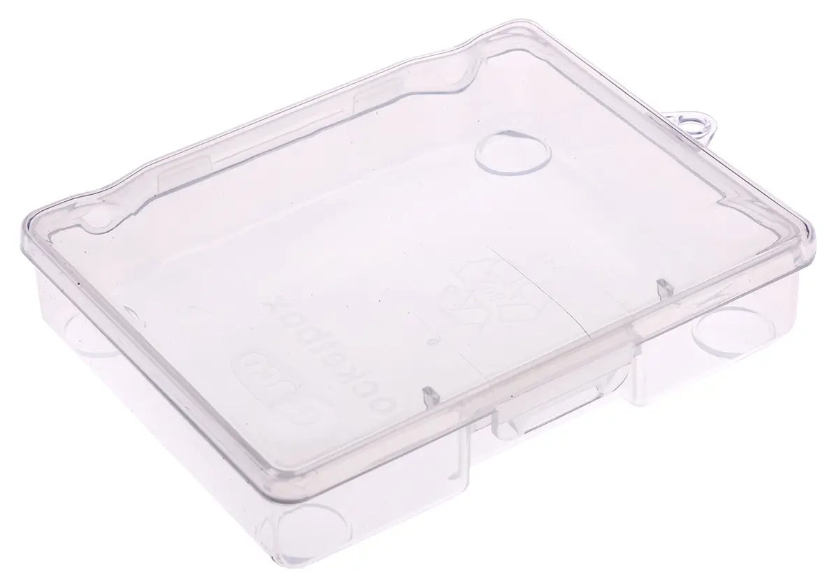 Produktfoto 1 von Raaco Kleinteilebox, Polypropylen Klar Verstellbare Fächer, 27 mm x 119 mm x 95 mm