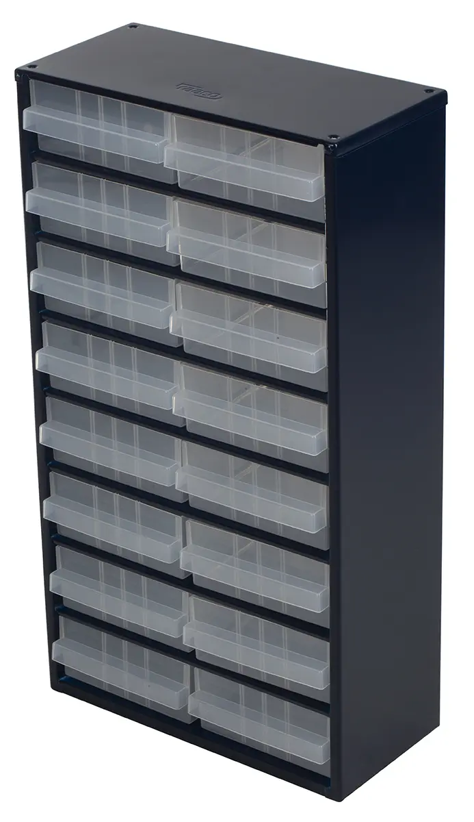 Raaco 16 Lackierter Stahl Schubladenaufbewahrungsschrank Blau, 552 mm x 150 mm x 150 mm