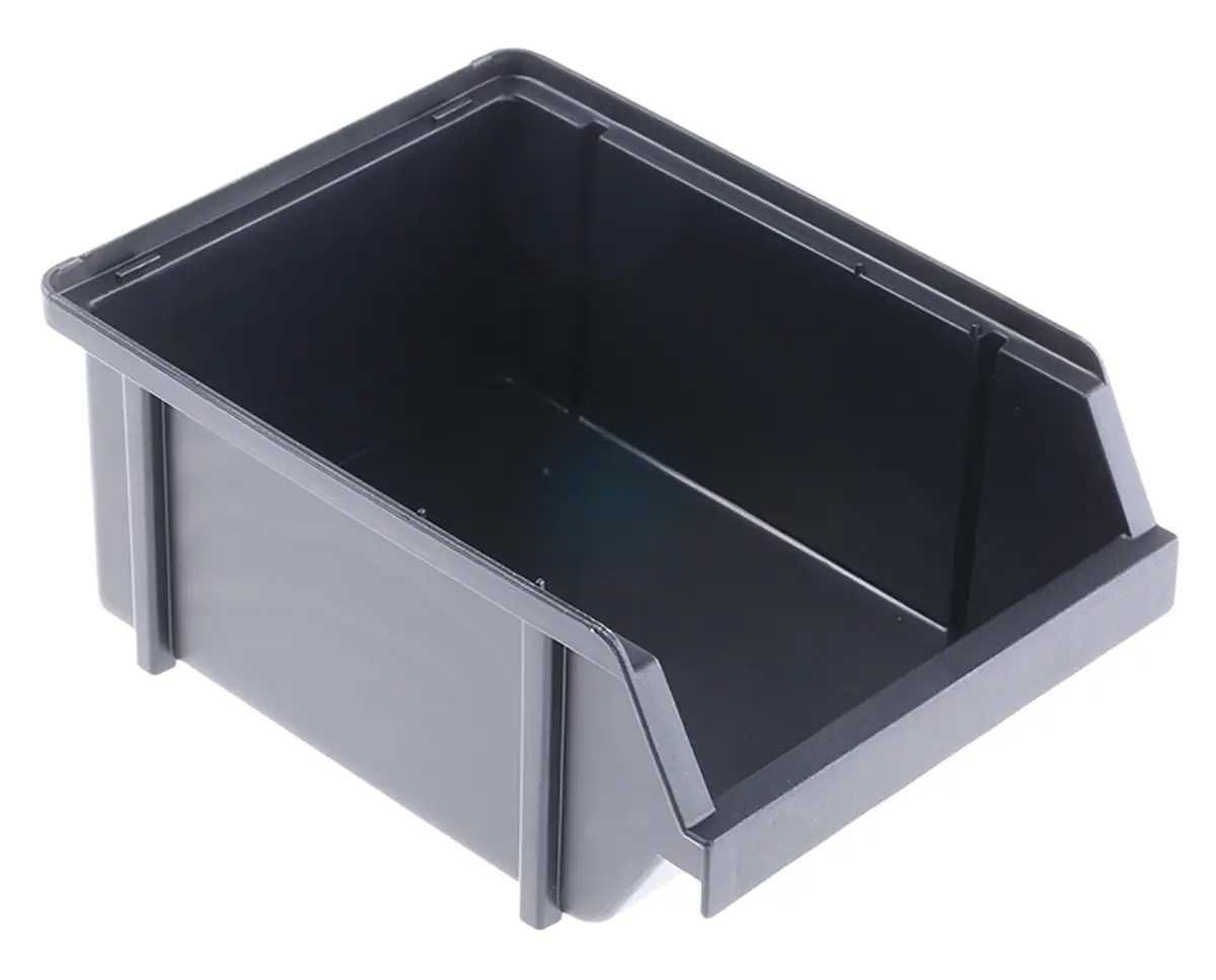 Produktfoto 1 von Raaco Sichtlagerkasten, Antistatik, H: 173 mm L: 75 mm B: 125 mm, Kunststoff