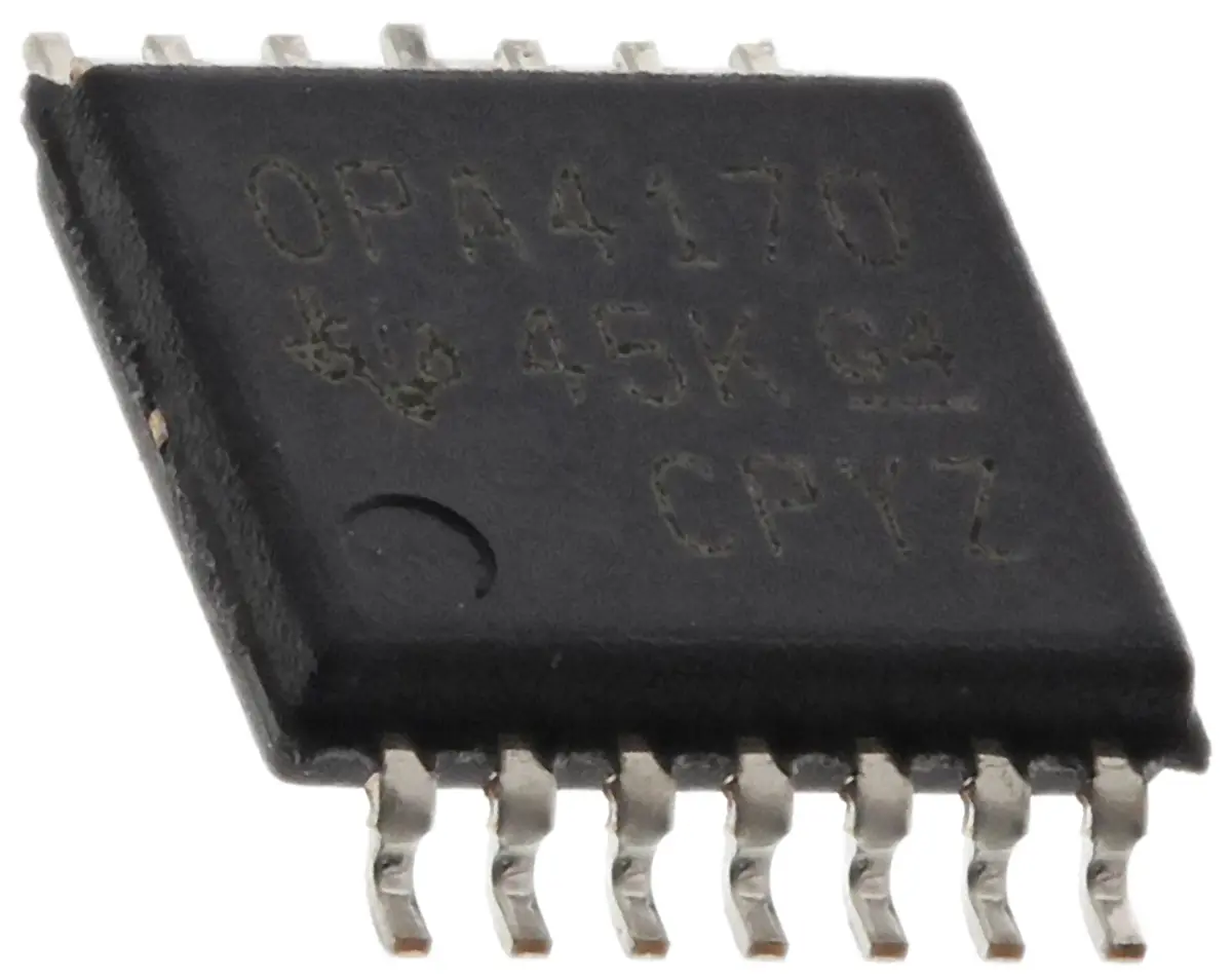 Produktfoto 1 von Texas Instruments Operationsverstärker Oberfläche 1.2 MHz TSSOP, biplor typ. 18V, biplor typ. 2.7 V, 14-Pin AEC-Q100