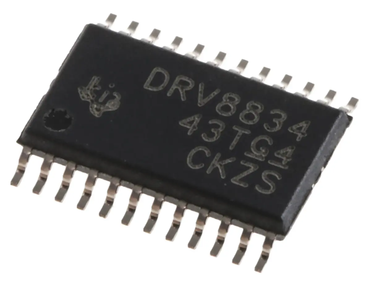 Produktfoto 1 von Texas Instruments Motortreiber-IC Doppelt 10.8 V, 1.5 A, 42.5 kHz, HTSSOP, 24-Pin, 10.8 V, Schrittmotor, DRV8834