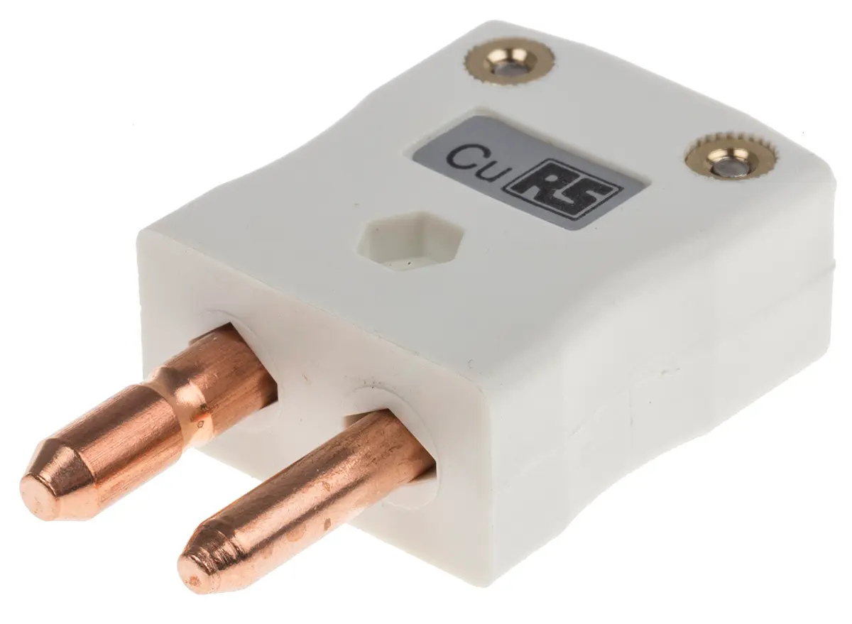 Produktfoto 1 von RS PRO Standardgröße Thermoelement-Steckverbinder Stecker für Thermoelement Typ CU