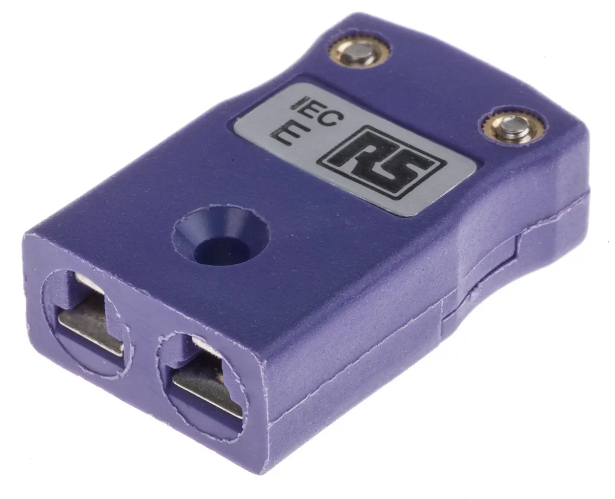 Produktfoto 1 von RS PRO Miniatur Thermoelement-Steckverbinder Steckbuchse für Thermoelement Typ E