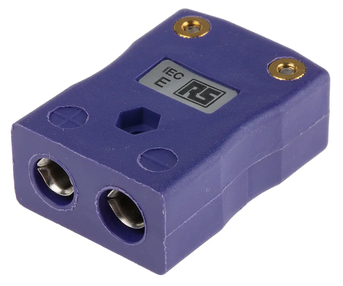 Produktfoto 1 von RS PRO Standardgröße Thermoelement-Steckverbinder Steckbuchse für Thermoelement Typ E