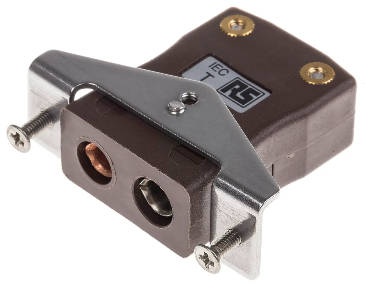 Produktfoto 1 von RS PRO Standardgröße Thermoelement-Steckverbinder Steckbuchse für Thermoelement Typ T