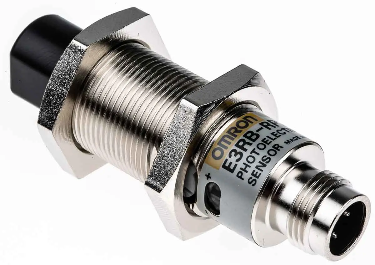 Produktfoto 1 von Omron E3RB zylindrisch Optischer Sensor, Reflektierend, Bereich 100 mm → 3 m, PNP Ausgang, 4-poliger