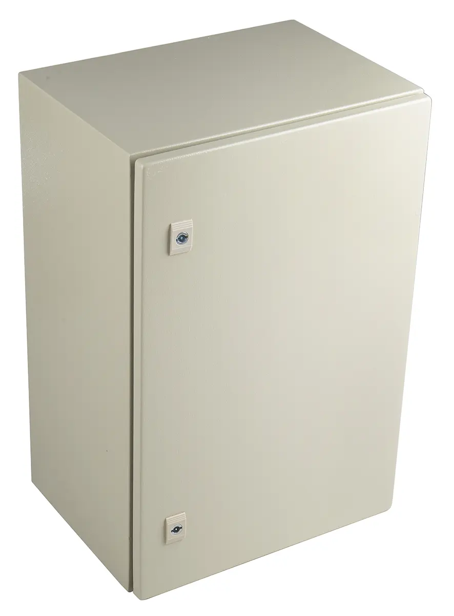 Produktfoto 1 von RS PRO Stahl Wandanschlusskasten RAL 7032 IP66, HxBxT 600 mm, 400 mm x 300 mm