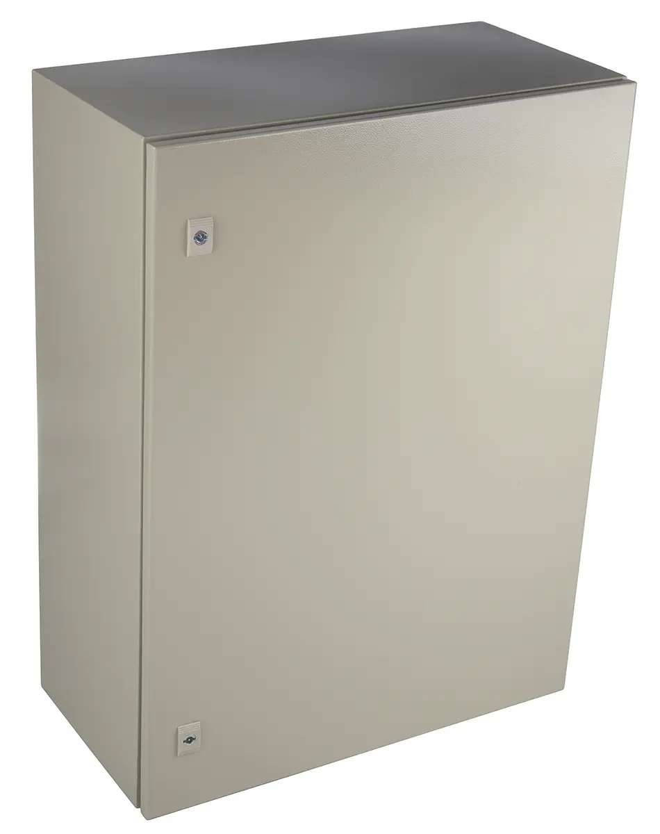 Produktfoto 1 von RS PRO Stahl Wandanschlusskasten RAL 7032 IP66, HxBxT 800 mm, 600 mm x 300 mm