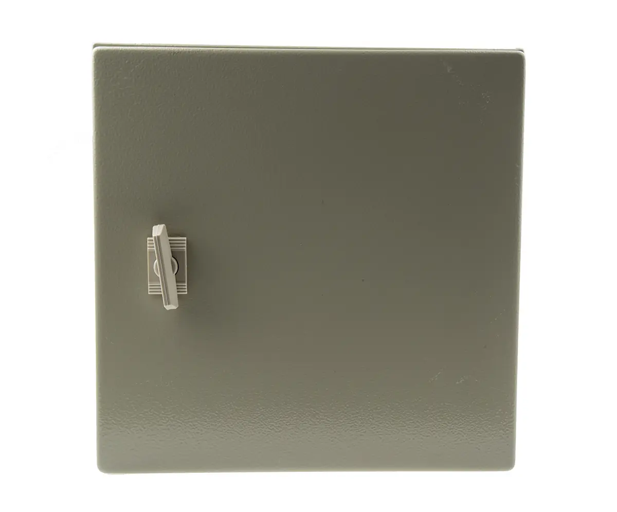 Produktfoto 1 von RS PRO Stahl Wandanschlusskasten RAL 7032 IP66, HxBxT 300 mm, 300 mm x 210 mm