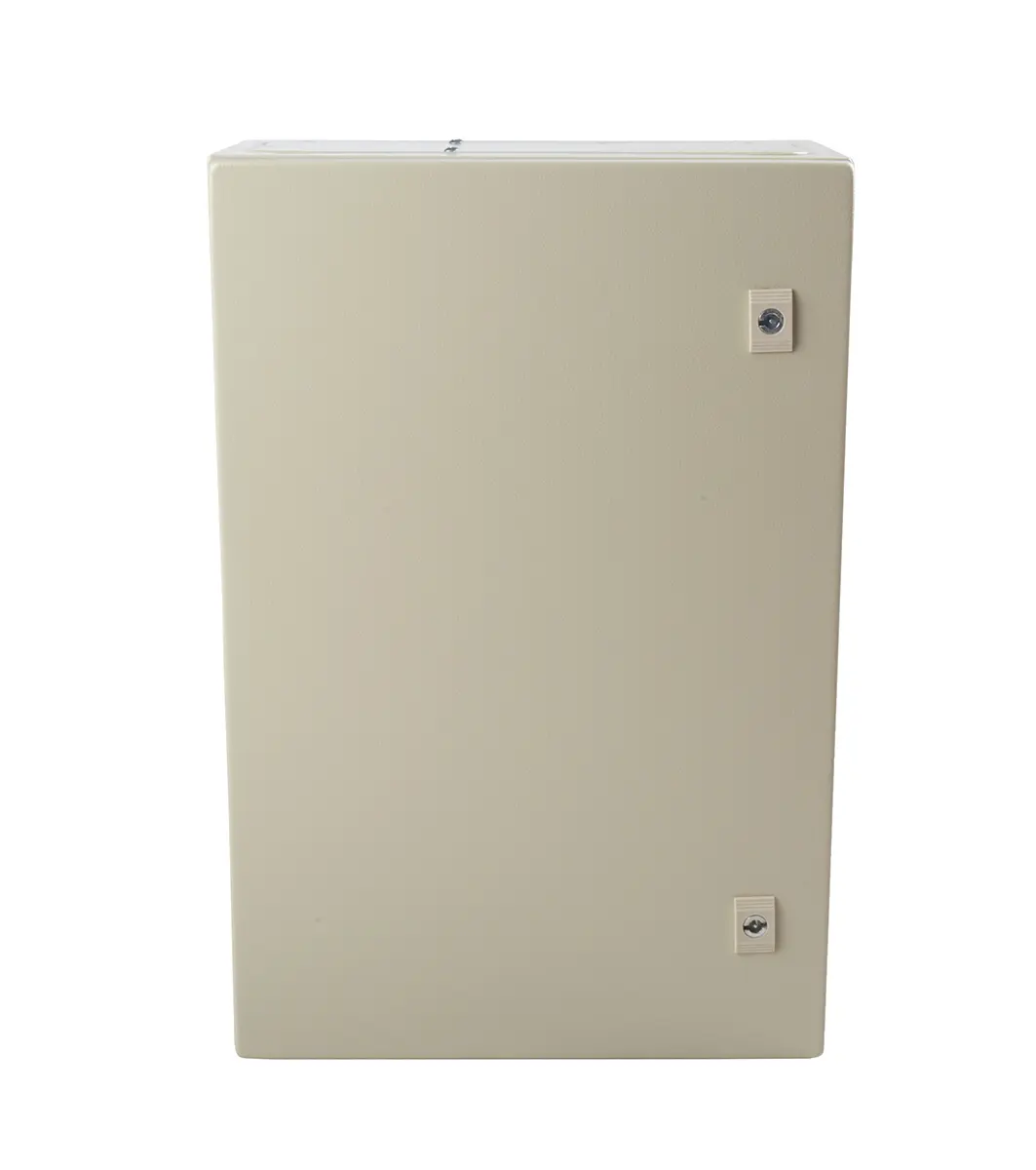 Produktfoto 1 von RS PRO Stahl Wandanschlusskasten RAL 7032 IP66, HxBxT 600 mm, 400 mm x 210 mm