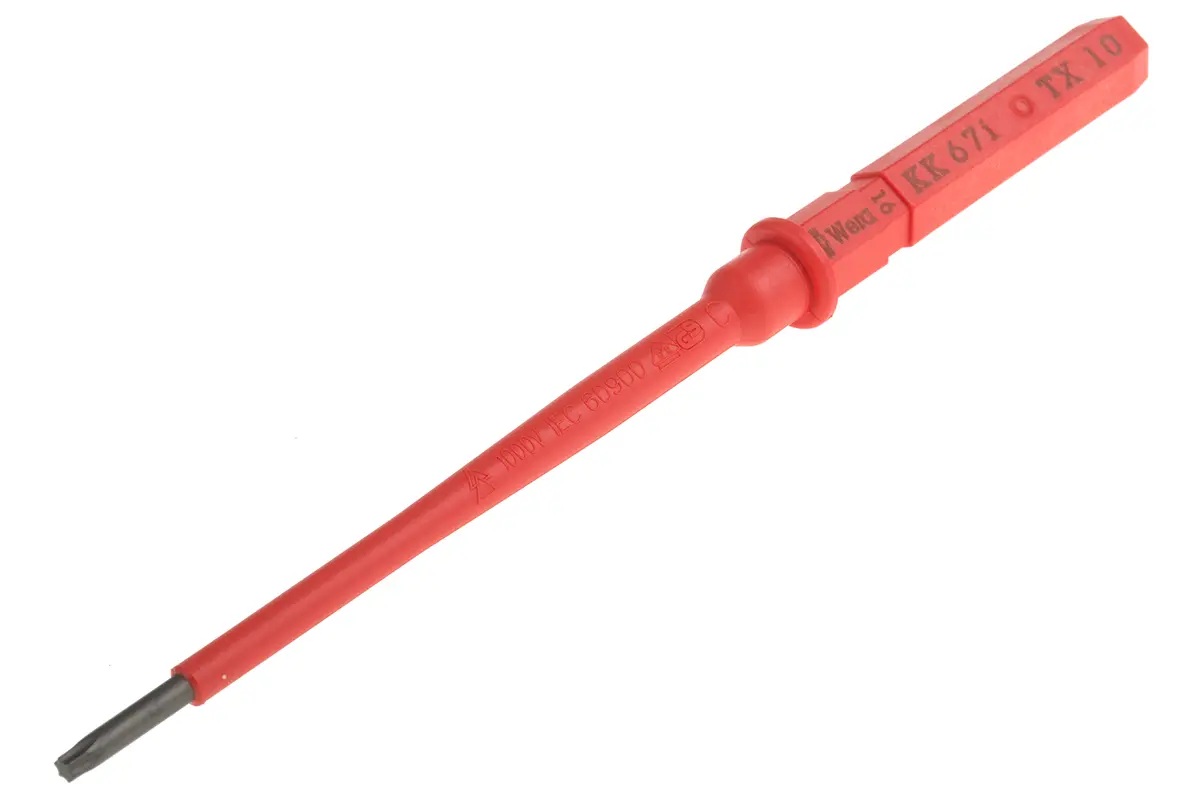 Produktfoto 1 von Wera VDE 1000V zugelassen T10 Isoliert, 154 mm / Klinge 154 mm