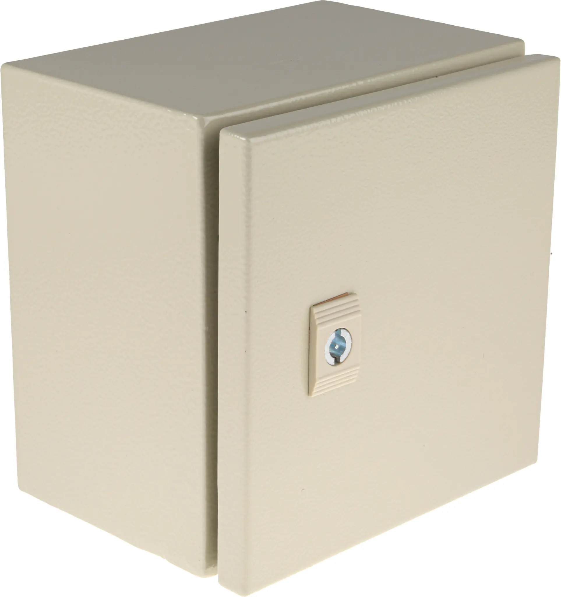 Produktfoto 1 von RS PRO Stahl Wandanschlusskasten RAL 7032 IP66, HxBxT 200 mm, 200 mm x 150 mm