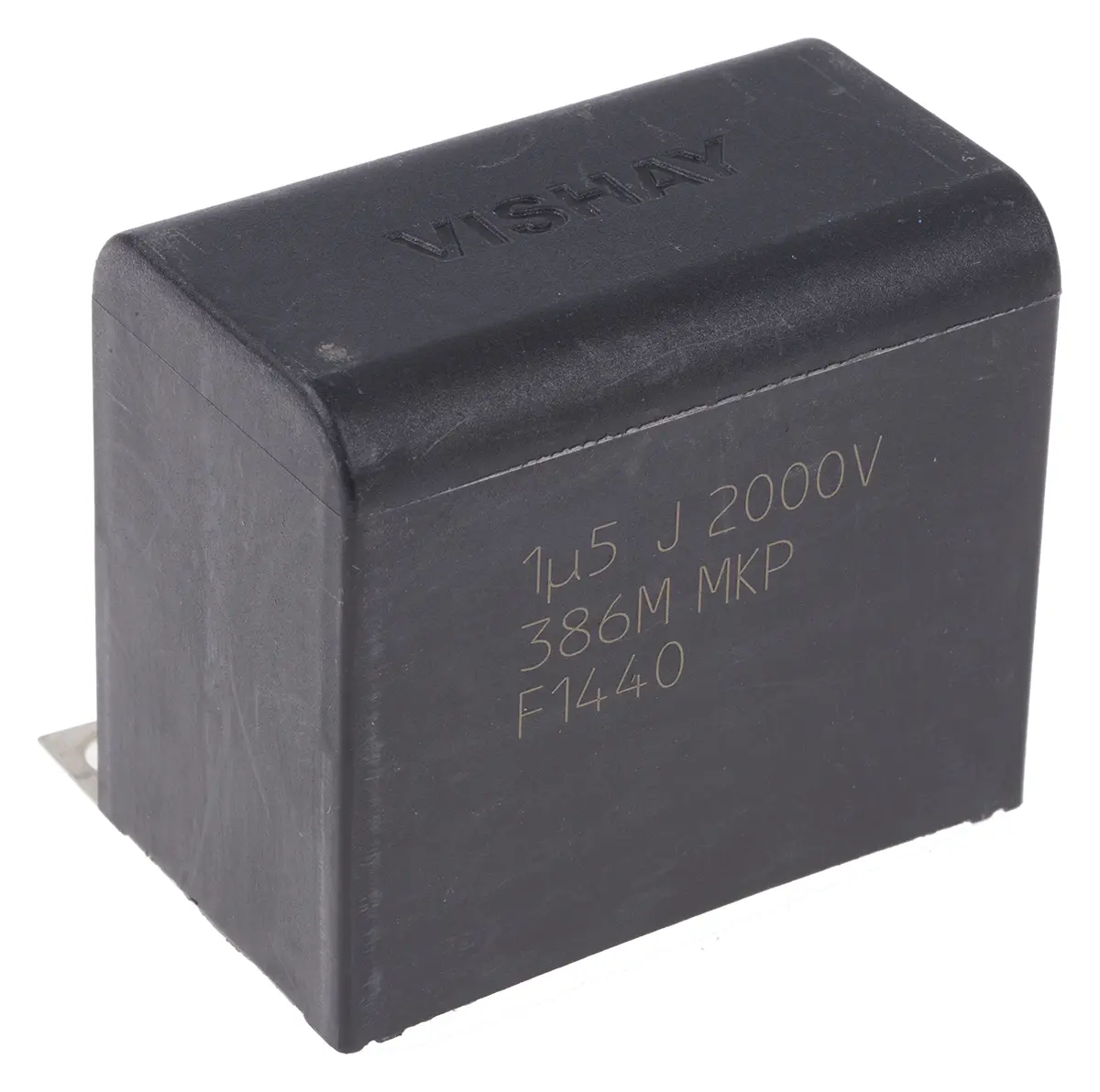 Produktfoto 1 von Vishay MKP386M Folienkondensator 2 kV dc 1.5 μF ±5 %, Schraubanschlussklemme Raster 43 mm