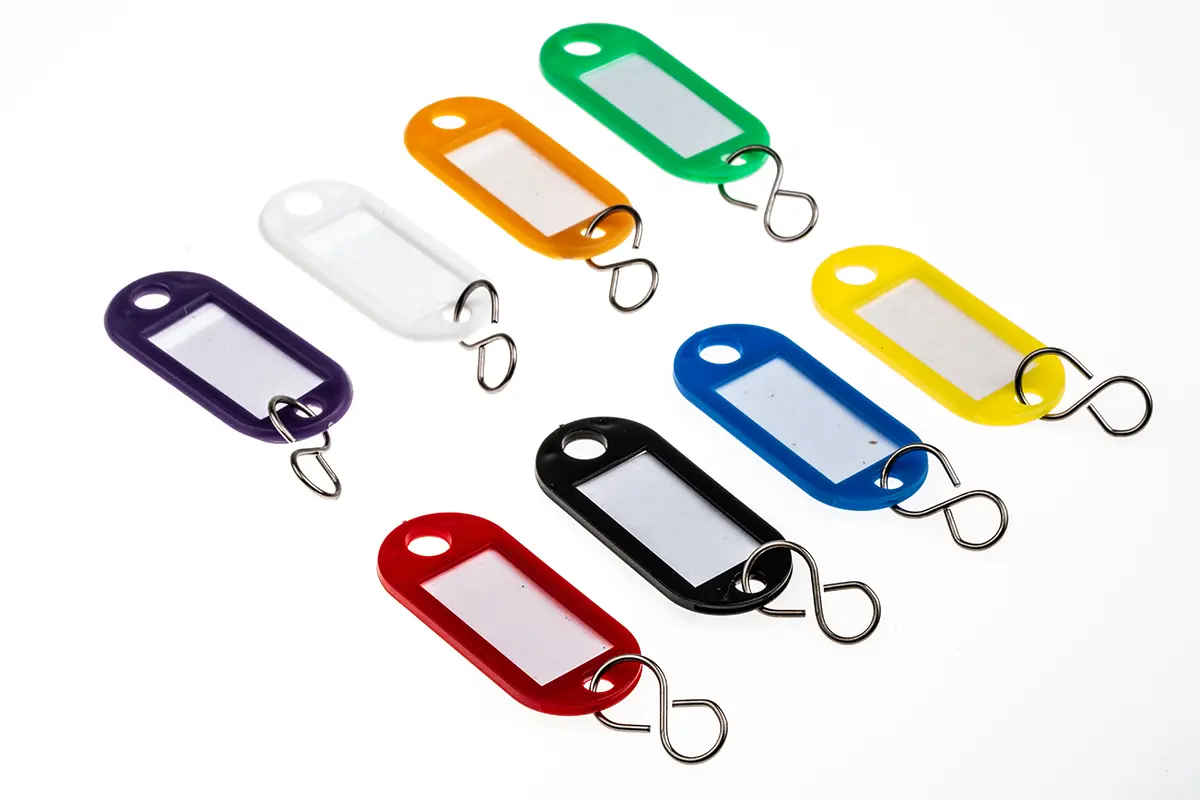 Produktfoto 1 von Rottner Comsafe Schlüsselanhänger Kunstoff Schlüsselanhänger, 200 Per Pack