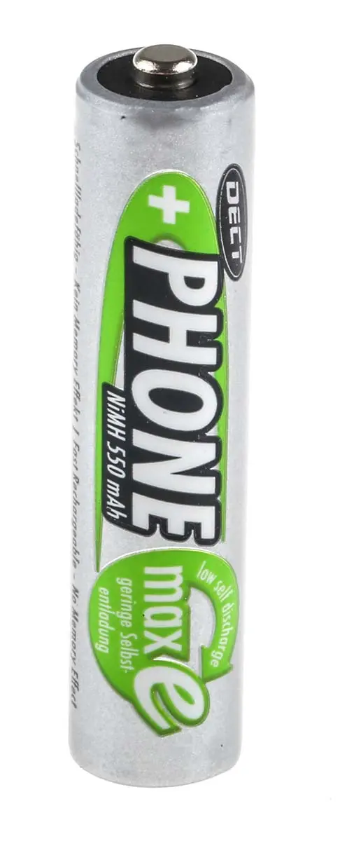 Produktfoto 1 von Ansmann Ansmann MaxE AAA-Akku, Nickel-Metallhydrid, 1.2 V, 550 mAh, 50 °C, -20 °C
