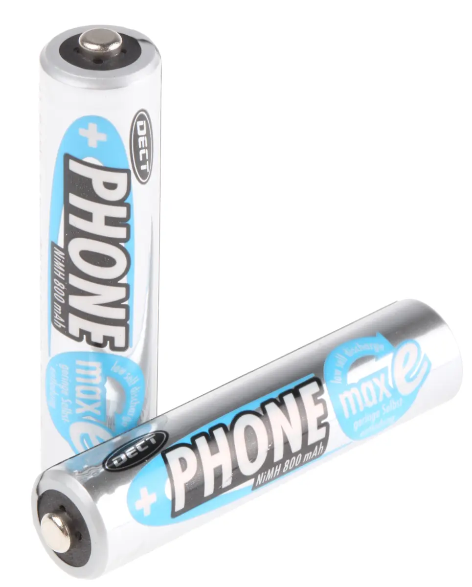 Produktfoto 1 von Ansmann Ansmann MaxE AAA-Akku, Nickel-Metallhydrid, 1.2 V, 800 mAh, 50 °C, -20 °C