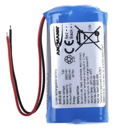 Produktfoto 1 von Ansmann B4/M26 Li-Ion Akkupack, 2-Zellen 7.2 V / 2600 mAh