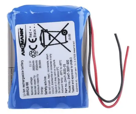 Produktfoto 1 von Ansmann B4/M26 Li-Ion Akkupack, 3-Zellen 10.8 V / 2600 mAh