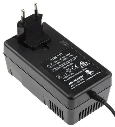 Produktfoto 1 von Ansmann ACS 310 Akkupack Ladegerät, 14V, 4.2 V NiCd, NiMH/800 mA Akkupack 5 bis 10 Steckbar