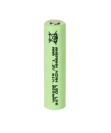 Produktfoto 1 von Ansmann AAA-Akku, Nickel-Metallhydrid, 1.2 V, 800 mAh, 55 °C, -20 °C