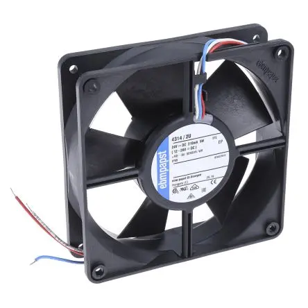 Produktfoto 1 von ebm-papst 4300 Axiallüfter, Kugel, 24V dc / 5 W, 2800 U/min, 170 m³/h IP68 119 mm 119mm 32 mm
