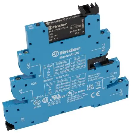 Produktfoto 1 von Finder 39 Halbleiter-Interfacerelais DIN-Hutschiene Schraube