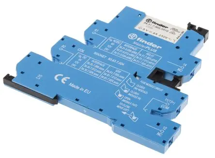 Produktfoto 1 von Finder 39 Interface Relais 6V ac/dc, 1-poliger Umschalter DIN-Hutschiene