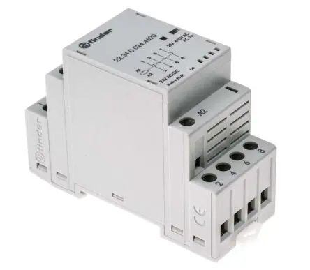Produktfoto 1 von Finder 22 Schütz 24V ac-Spule, 4-polig, 250 V dc, 440V ac / 25 A 24V ac 4 kW 2 Schließer/2 Öffner Motorsteuerung