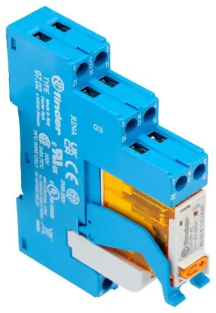 Produktfoto 1 von Finder Relaissockel zur Verwendung mit Serie 4C 4C, DIN-Hutschiene, 250V ac