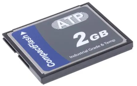 Produktfoto 1 von ATP Compact Flash Speicherkarte Industriequalität 2 GB, Compact Flash, SLC