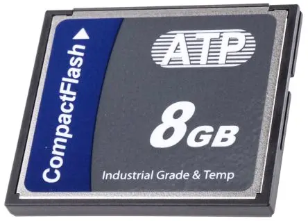 Produktfoto 1 von ATP Compact Flash Speicherkarte Industriequalität 8 GB, Compact Flash, SLC