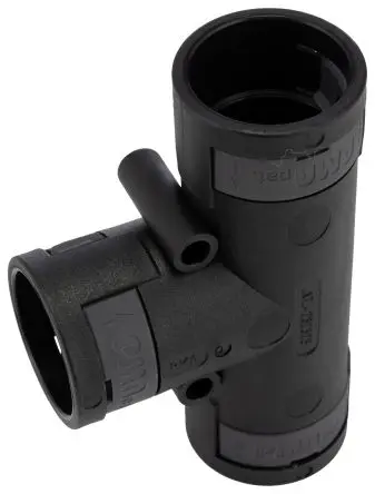 Produktfoto 1 von PMA BVTD-GT Polyamid 6 Kabelrohr Befestigung Kabelrohr NW23 x 3 Schwarz Natur-Finish IP66
