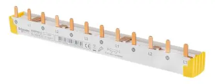Produktfoto 1 von Schneider Electric, Acti9 Reihe Stromschiene, 4 -phasig, 415 V ac 100A, 18 mm Raster, Acti9 Reihe
