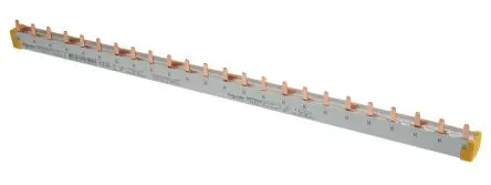 Produktfoto 1 von Schneider Electric, Acti9 Reihe Stromschiene, 3 -phasig, 415 V ac 100A, 18 mm Raster, Acti9 Reihe