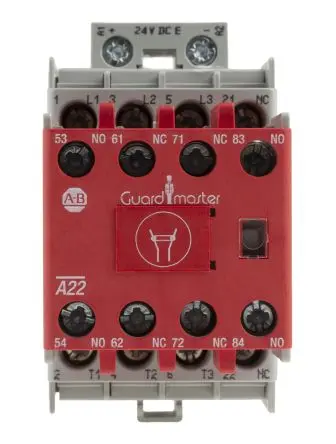 Produktfoto 1 von Allen Bradley 100S-C Schütz 24V dc-Spule, 3-polig, 690V ac / 12 A 24V dc 7.5 kW 2 Schließer, 3 Öffner Sicherheit