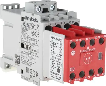 Produktfoto 1 von Allen Bradley 100S-C Schütz 24V dc-Spule, 3-polig, 690V ac / 9 A 24V dc 7.5 kW 2 Schließer, 3 Öffner Motorsteuerung,