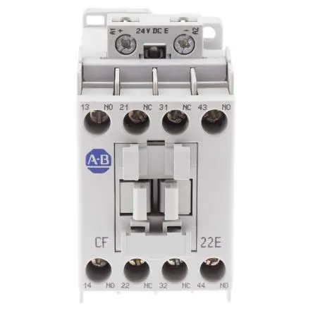 Produktfoto 1 von Allen Bradley 700C Schütz 24V dc-Spule, 4-polig, 690V ac / 25 A 24V dc 2 Schließer/2 Öffner Motorsteuerung
