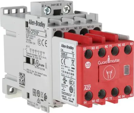 Produktfoto 1 von Allen Bradley 700S-CF Schütz 24V dc-Spule, 8-polig, 690V ac / 25 A 24V dc 7.5 kW Motorsteuerung, Umkehrend