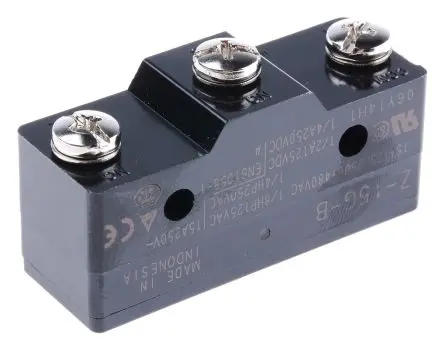 Produktfoto 1 von Omron Z-15 Endschalter, Stößel 1-poliger Umschalter, IP00, Duroplastisches Harz 500V ac 15A