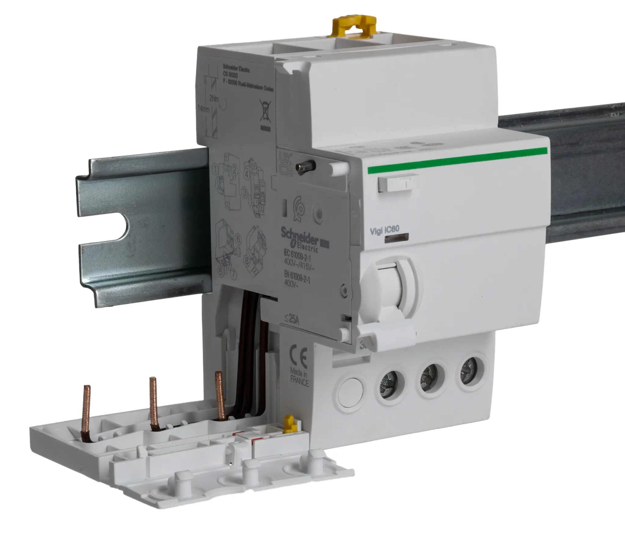 Produktfoto 1 von Schneider Electric iC60 RCD/FI, 3-polig, 25A, 300mA Acti 9 230 → 415V ac