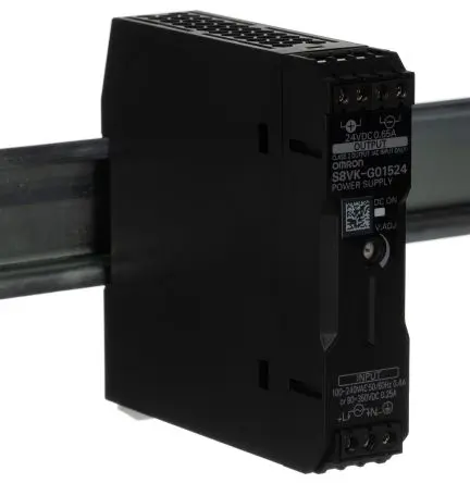 Produktfoto 1 von Omron S8VK-G DIN-Schienen Netzteil Schaltnetzteil 240V ac Wechselstrom/Gleichstrom / 650 mA 24V dc DC 15 W